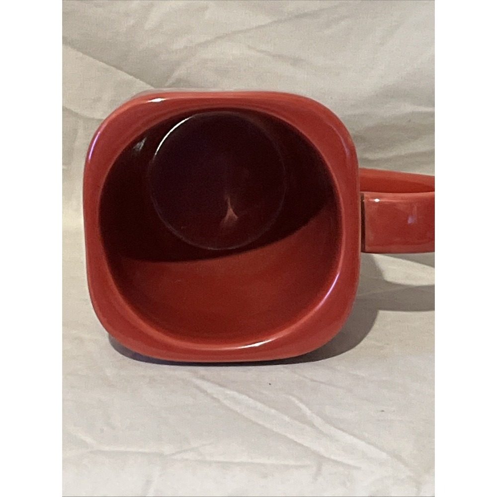 Starbucks‎ 2004 Red Christmas Snowflake Holiday Coffee Tea Cup Mug Heavy Retired - Picture 3 of 4
